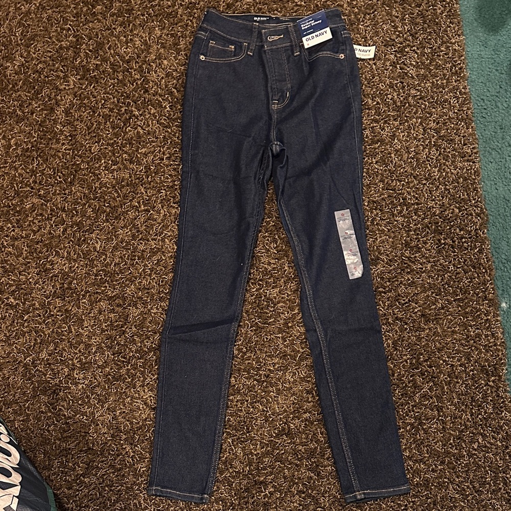 Old Navy Women's Skinny Jeans - Dark Blue
